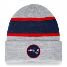 Вязанная шапка New England Patriots Logo - Heather Gray