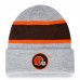 Cleveland Browns Fanatics Heather Gray Logo Cuffed Knit Hat