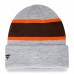 Cleveland Browns Fanatics Heather Gray Logo Cuffed Knit Hat