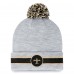 Шапка с помпоном New Orleans Saints Fanatics Heather Gray Cuffed Knit