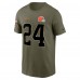 Футболка Nick Chubb Cleveland Browns Nike 2022 Salute To Service- Olive