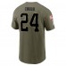 Футболка Nick Chubb Cleveland Browns Nike 2022 Salute To Service- Olive
