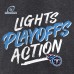 Толстовка с капюшоном Tennessee Titans 2021 NFL Playoffs Bound Lights Action - Charcoal - оригинальная атрибутика плейофф НФЛ 2021/2022
