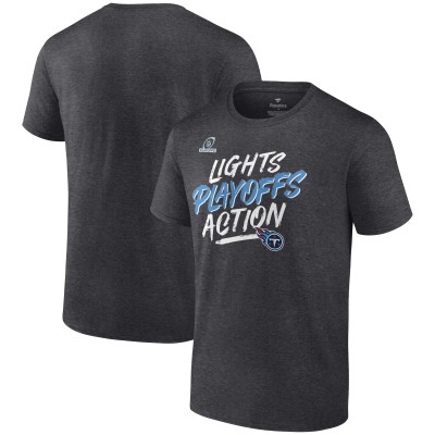 Футболка Tennessee Titans 2021 NFL Playoffs Bound Lights Action - Charcoal - оригинальная атрибутика плейофф НФЛ 2021/2022