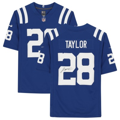 Autographed Indianapolis Colts Jonathan Taylor Fanatics Authentic Royal Nike Home Limited Jersey