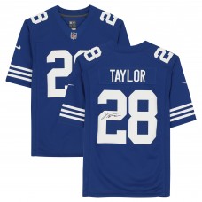 Autographed Indianapolis Colts Jonathan Taylor Fanatics Authentic Royal Nike Alternate Limited Jersey