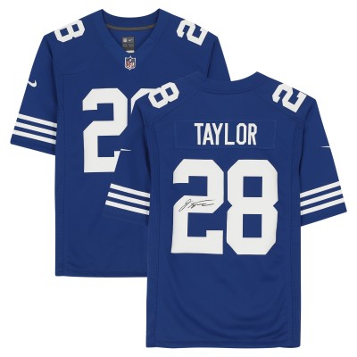 Autographed Indianapolis Colts Jonathan Taylor Fanatics Authentic Royal Nike Alternate Limited Jersey