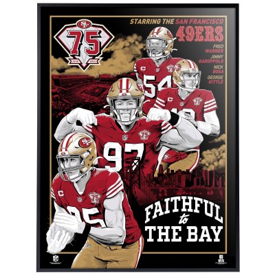 San Francisco 49ers Phenom Gallery 18 x 24 Deluxe Framed Serigraph Print
