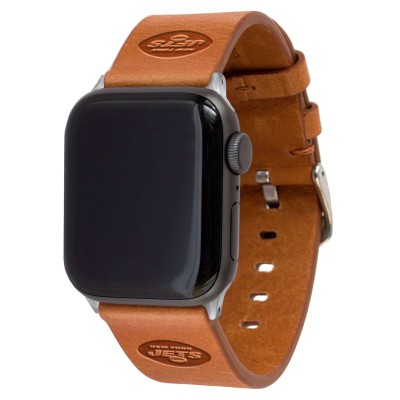 Ремешок для часов New York Jets Leather Apple Watch - Tan