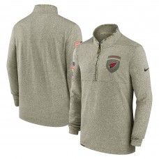 Кофта на короткой молнии Arizona Cardinals Nike Salute to Service - Olive