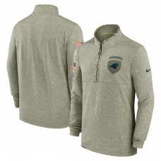 Кофта на короткой молнии Carolina Panthers Nike Salute to Service - Olive