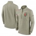 Cleveland Browns Nike Olive Salute to Service Quarter-Zip Top