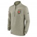 Cleveland Browns Nike Olive Salute to Service Quarter-Zip Top