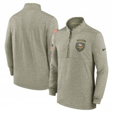 Кофта на короткой молнии Minnesota Vikings Nike Salute to Service - Olive