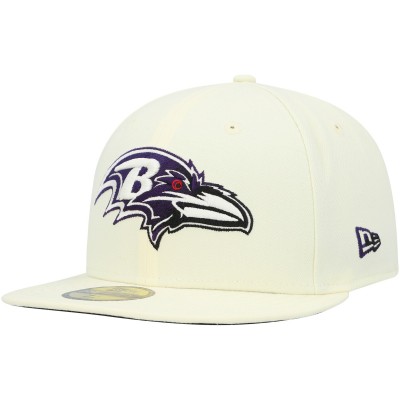Бейсболка Baltimore Ravens New Era Chrome Color Dim 59FIFTY - Cream