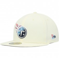 Бейсболка Tennessee Titans New Era Chrome Color Dim 59FIFTY - Cream