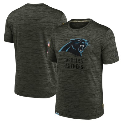 Футболка Carolina Panthers Nike Olive Salute to Service Velocity Team
