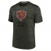 Футболка Chicago Bears Nike Olive Salute to Service Velocity Team