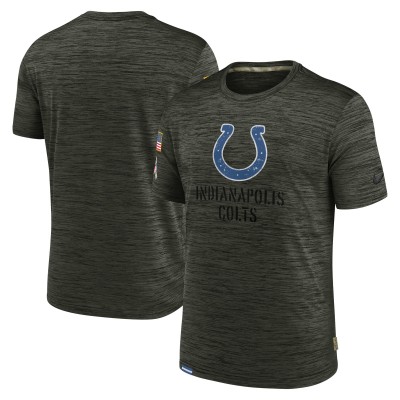 Indianapolis Colts Nike Olive Salute to Service Velocity Team T-Shirt