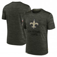Футболка New Orleans Saints Nike Olive Salute to Service Velocity Team