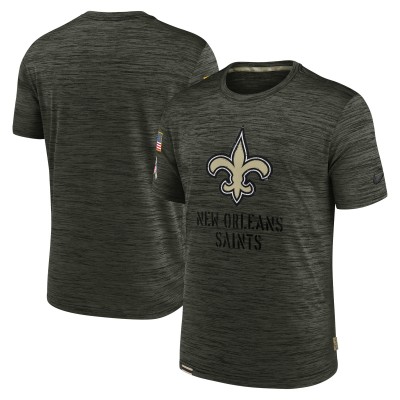 Футболка New Orleans Saints Nike Olive Salute to Service Velocity Team
