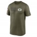 Футболка Green Bay Packers Nike Salute to Service Legend Team - Olive