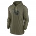Футболка с длинным рукавом с капюшоном Tennessee Titans Nike 2022 Salute to Service Tonal Lightweight - Olive