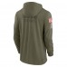 Футболка с длинным рукавом с капюшоном Tennessee Titans Nike 2022 Salute to Service Tonal Lightweight - Olive