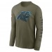 Футболка с длинным рукавом Carolina Panthers Nike Olive Salute To Service