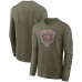 Chicago Bears Nike 2022 Salute To Service Long Sleeve T-Shirt - Olive