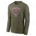 Chicago Bears Nike 2022 Salute To Service Long Sleeve T-Shirt - Olive