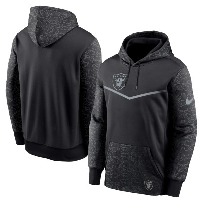 Толстовка Las Vegas Raiders Nike RFLCTV Chevron - Black
