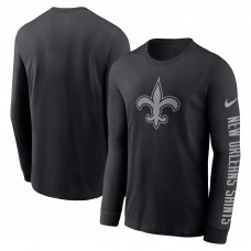 Футболка New Orleans Saints Nike RFLCTV Name and Logo - Black