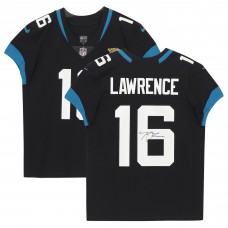 Autographed Jacksonville Jaguars Trevor Lawrence Fanatics Authentic Black Nike Elite Jersey