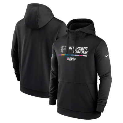 Толстовка Atlanta Falcons Nike Black NFL Crucial Catch Therma Performance