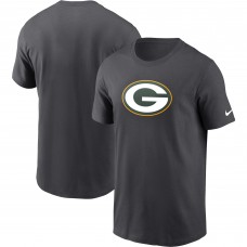 Футболка Green Bay Packers Nike Anthracite Logo Essential