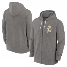 Толстовка на молнии Green Bay Packers Nike Historic Lifestyle - Heather Charcoal
