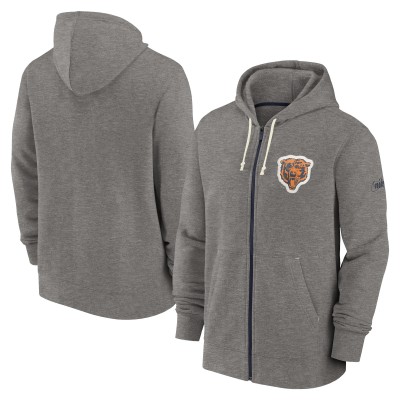 Толстовка на молнии Chicago Bears Nike Historic Lifestyle - Heather Charcoal