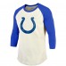Футболка с рукавом 3/4 Jonathan Taylor Indianapolis Colts Majestic Threads Player Name & Number Raglan - Cream/Royal