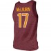 Майка Terry McLaurin Washington Commanders Majestic Threads Player Name & Number - Heathered Burgundy