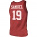 Майка Deebo Samuel San Francisco 49ers Majestic Threads Name & Number Tri-Blend - Scarlet