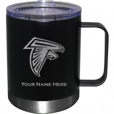 Atlanta Falcons Black 12oz. Personalized Stainless Steel Lowball with Handle