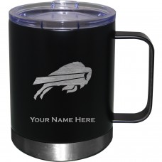 Buffalo Bills Black 12oz. Personalized Stainless Steel Lowball with Handle