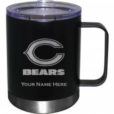 Chicago Bears Black 12oz. Personalized Stainless Steel Lowball with Handle