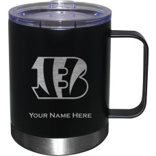 Именная Cincinnati Bengals Black 12oz. Stainless Steel Lowball with Handle