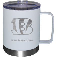 Именная Cincinnati Bengals White 12oz. Stainless Steel Lowball with Handle