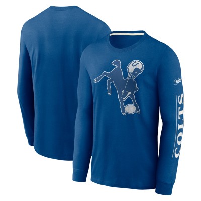 Футболка с длинным рукавом Indianapolis Colts Nike Fashion Tri-Blend - Royal