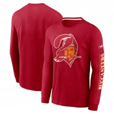 Футболка с длинным рукавом Tampa Bay Buccaneers Nike Fashion Tri-Blend - Red