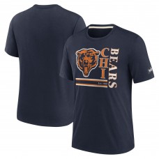 Футболка Chicago Bears Nike Wordmark Logo Tri-Blend - Navy