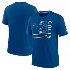Футболка Indianapolis Colts Nike Wordmark Logo Tri-Blend - Royal